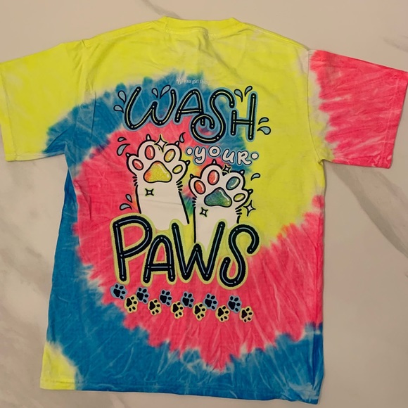 Itsa girl thing -  T-Shirt - Wash Your Paws - YM - Picture 2 of 7